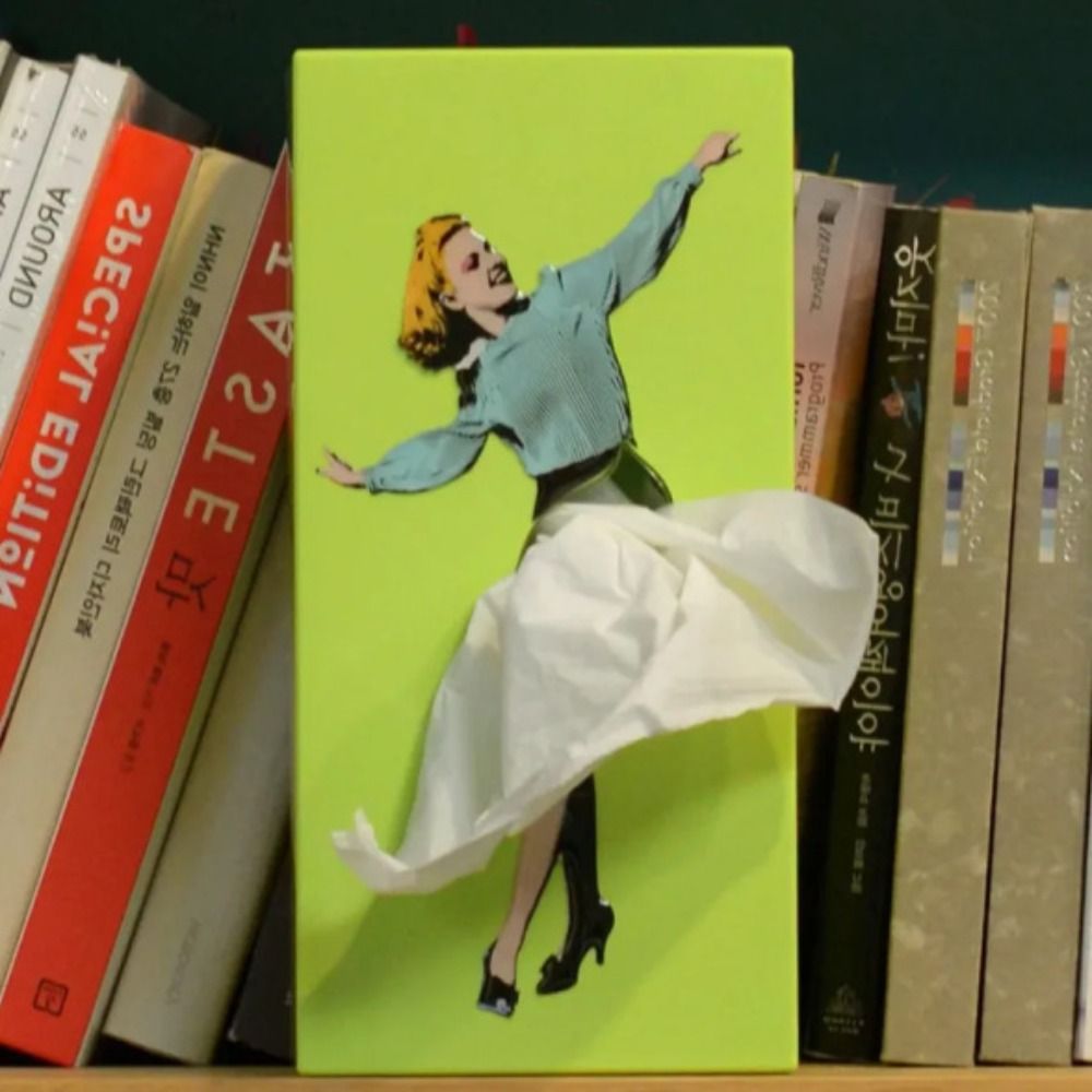 Flying Skirt Tissue Box with Weighted Bottom