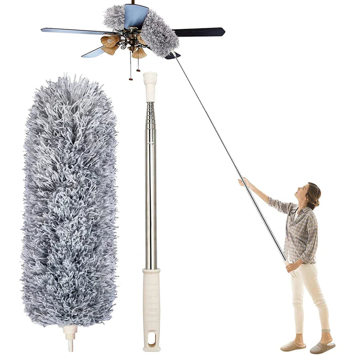 Telescopic Extendable Microfiber Duster for High Reach Cleaning