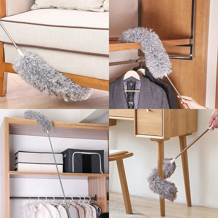 Telescopic Extendable Microfiber Duster for High Reach Cleaning