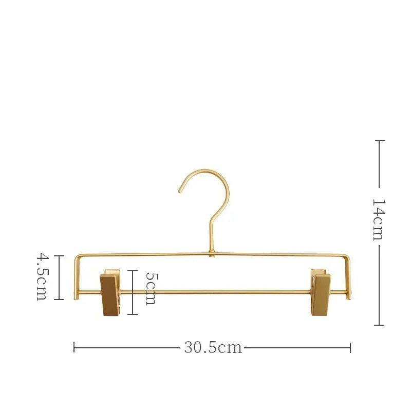 Metal Non-Slip Hangers for Pants and Skirts - Space-Saving Design