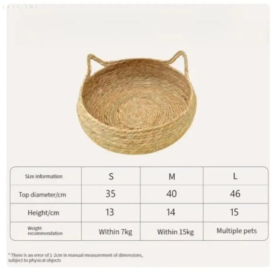 Super Soft Plush Cat Bed with Removable Cushion for Comfort and Support