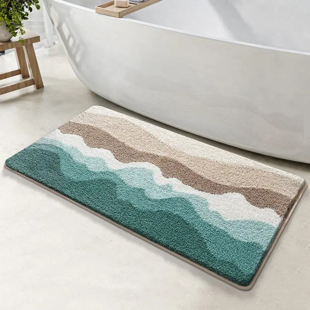 Coastal Wave Non-Slip Bath Mat