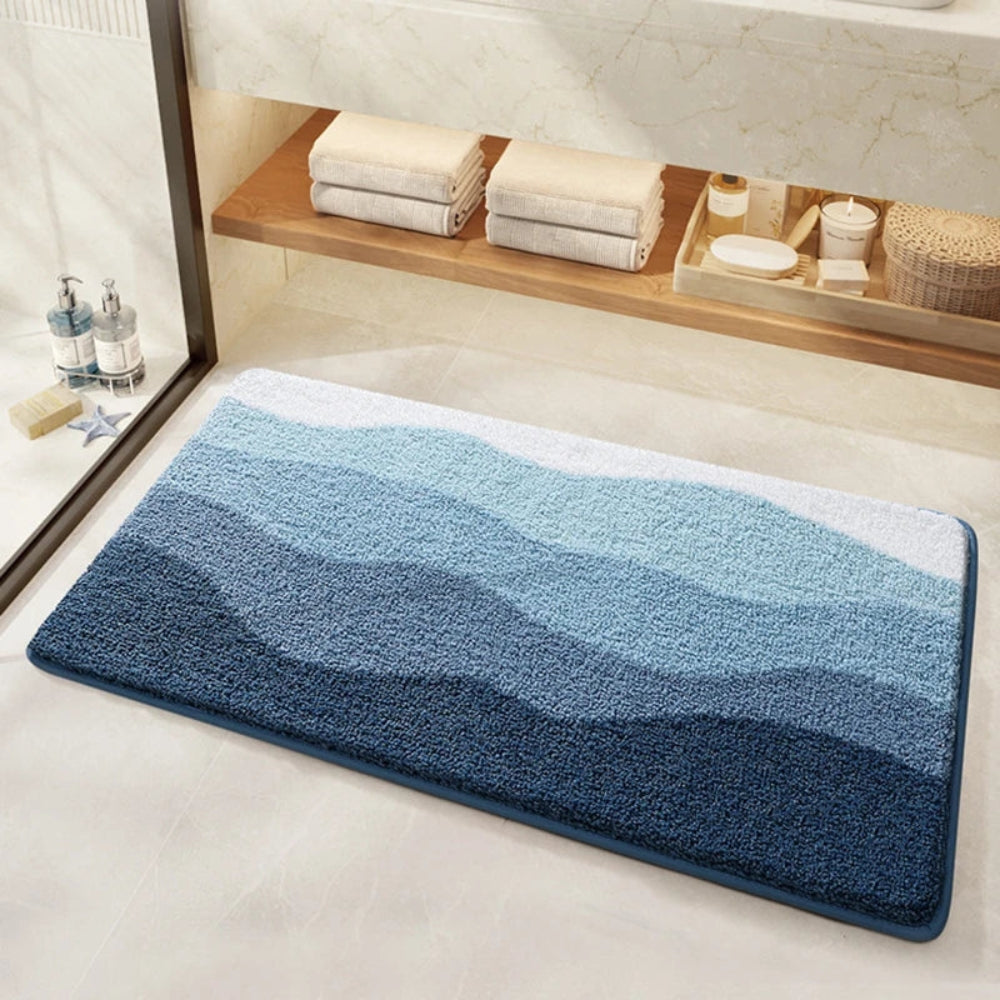Coastal Wave Non-Slip Bath Mat