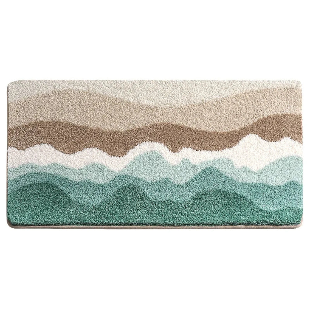 Coastal Wave Non-Slip Bath Mat