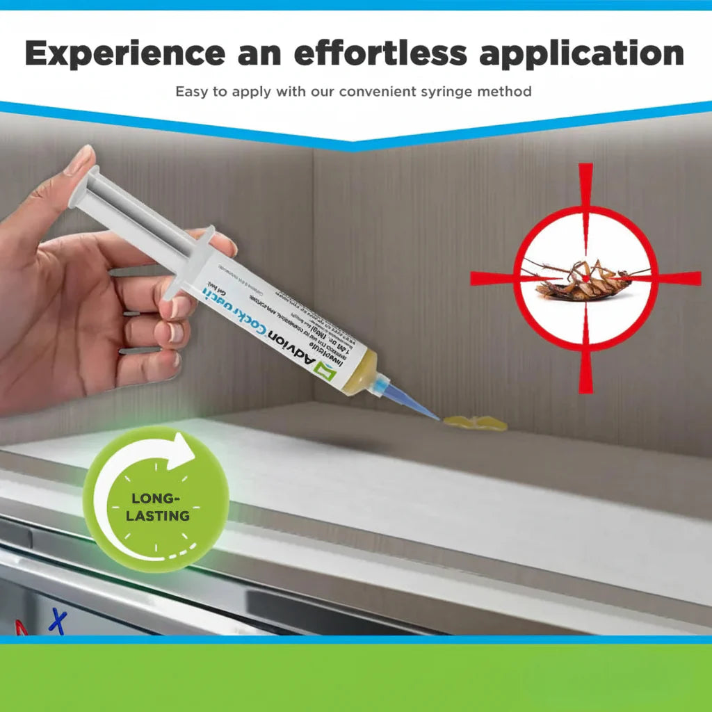 Cockroach Control Gel Bait Syringe with Precision Applicator
