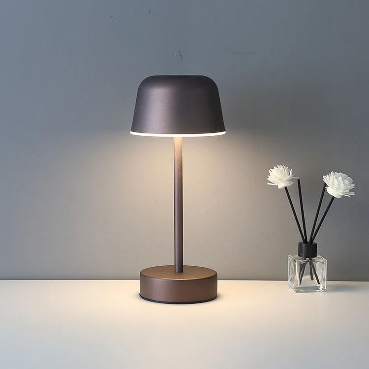 Rechargeable Modern Metal Table Lamp with Adjustable Light