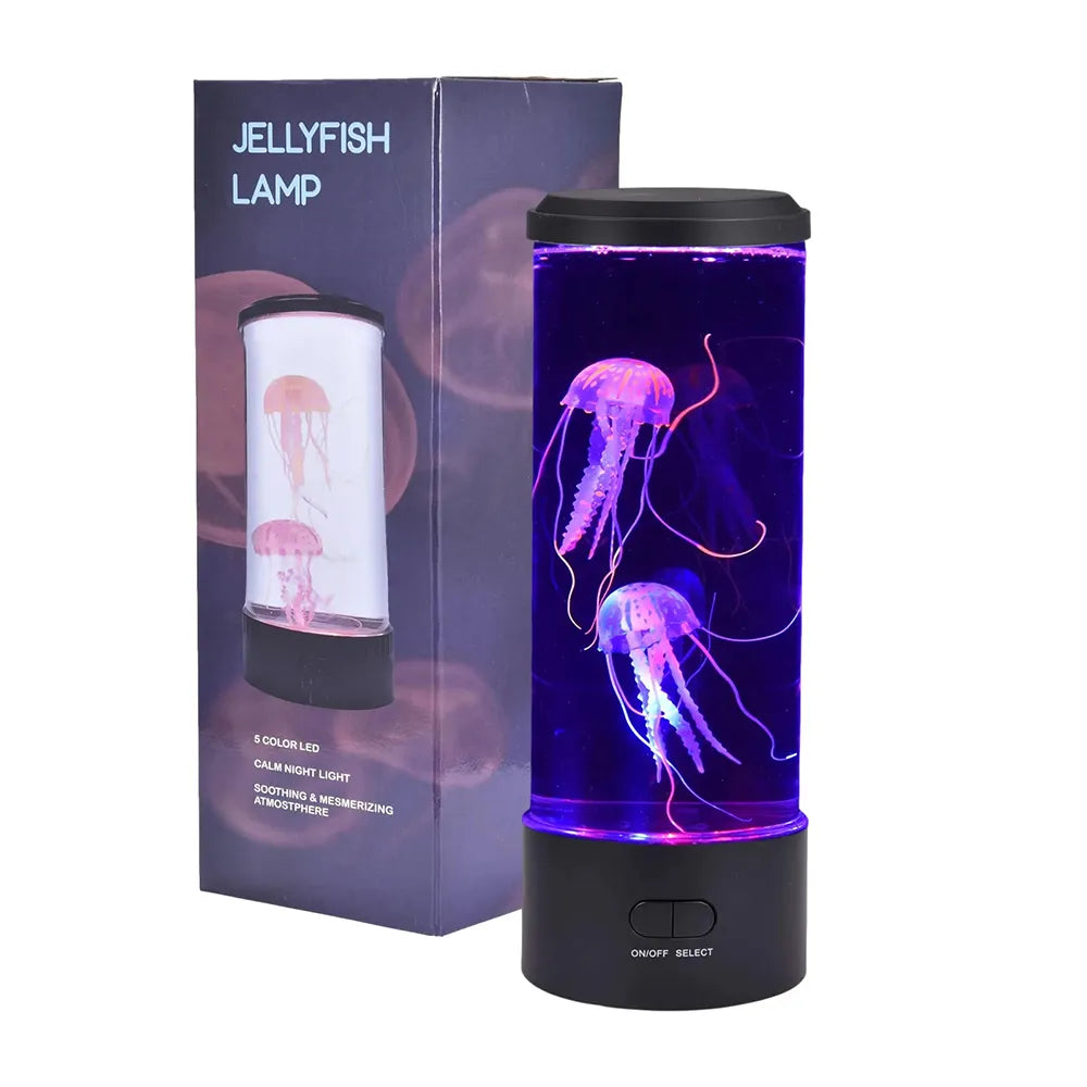 LED Color-Changing Jellyfish Lamp with Soothing Ambient Light