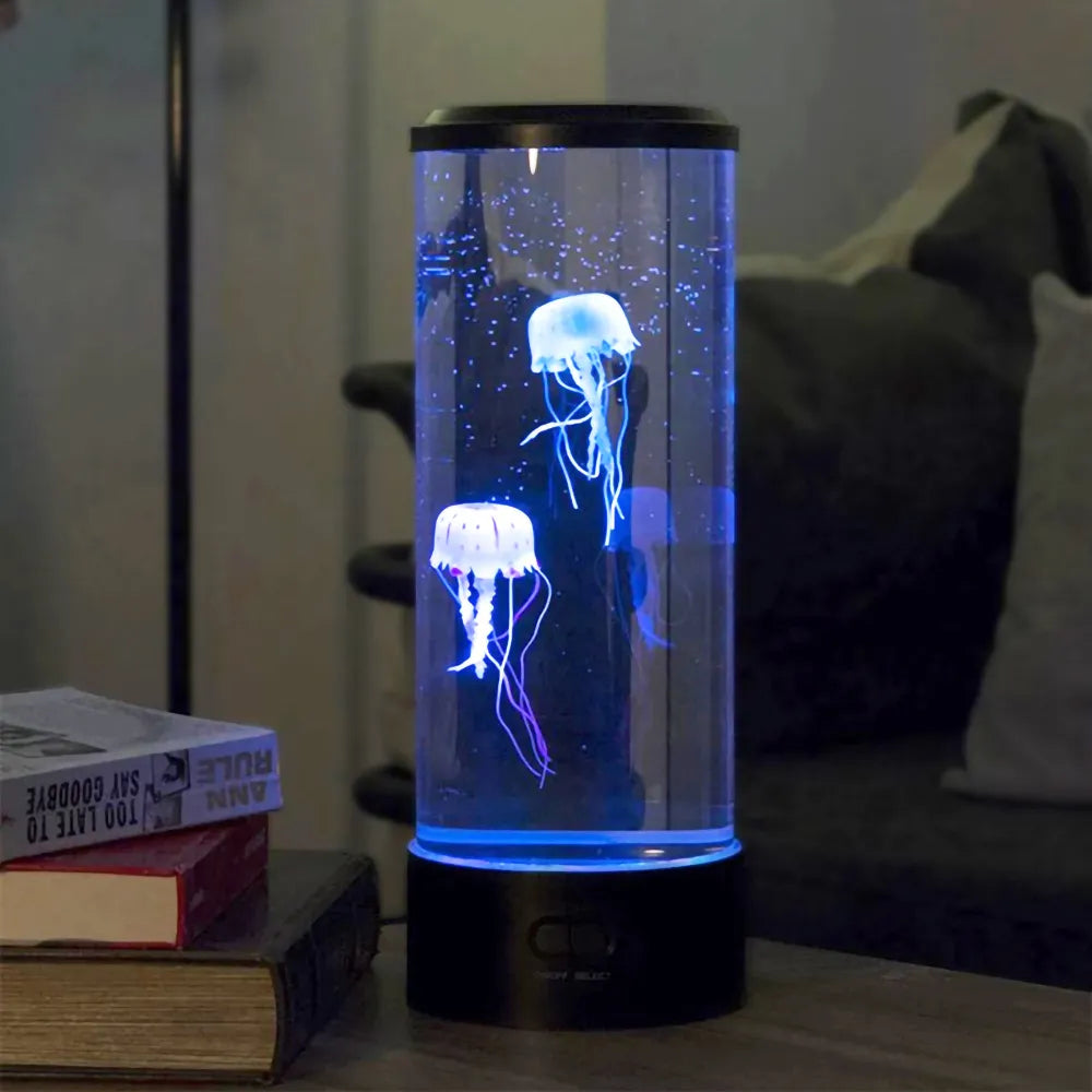 LED Color-Changing Jellyfish Lamp with Soothing Ambient Light