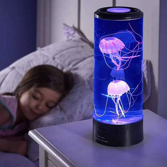 LED Color-Changing Jellyfish Lamp with Soothing Ambient Light