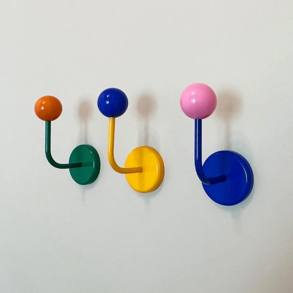 Colorful Magnetic Ball Hooks for Home Organization