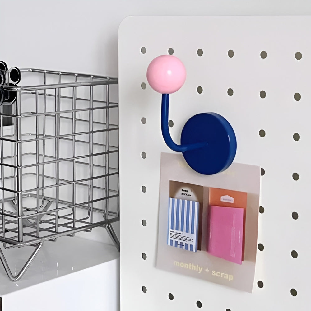 Colorful Magnetic Ball Hooks for Home Organization