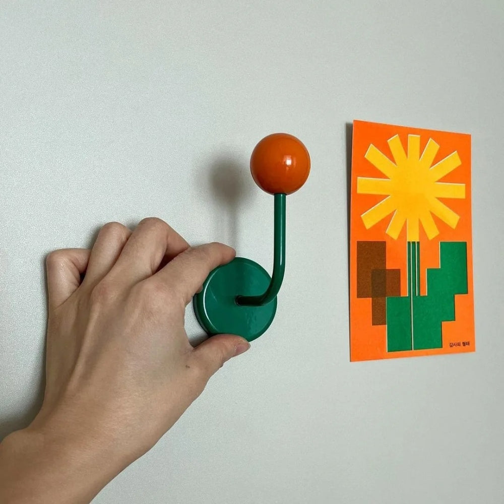 Colorful Magnetic Ball Hooks for Home Organization