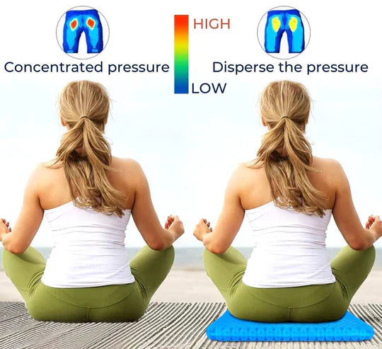 Orthopedic Gel Seat Cushion for Tailbone and Lower Back Pain Relief
