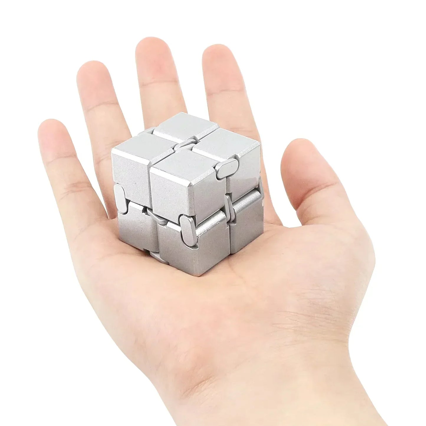 Compact Metal Fidget Cube for Stress Relief