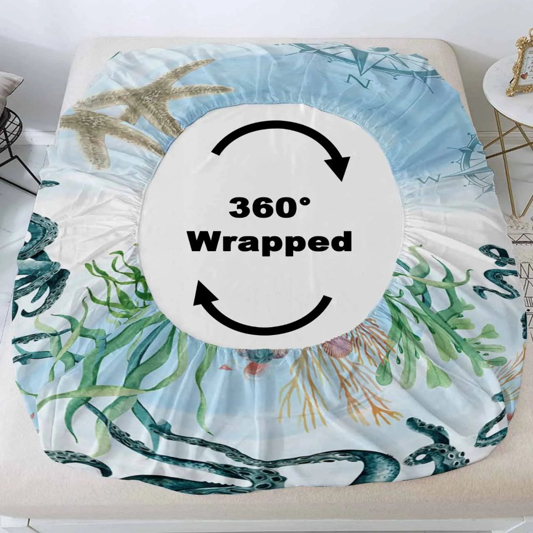 Octopus Eye Floral Duvet Cover Bedding Set - 3 Piece Comfortable Polyester Set