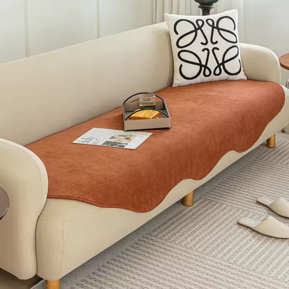 All-Season Quilted Microfiber Contour Fit Sofa Cover