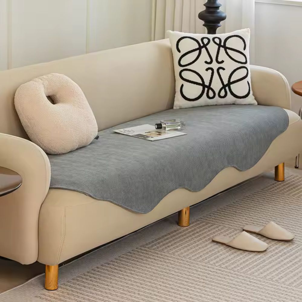 All-Season Quilted Microfiber Contour Fit Sofa Cover