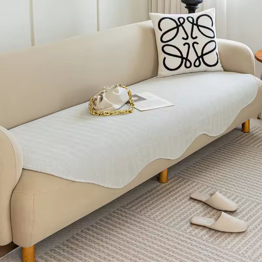 All-Season Quilted Microfiber Contour Fit Sofa Cover