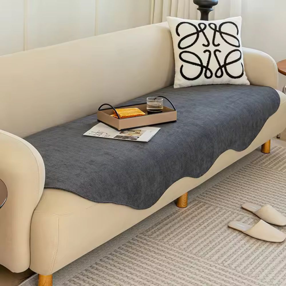 All-Season Quilted Microfiber Contour Fit Sofa Cover