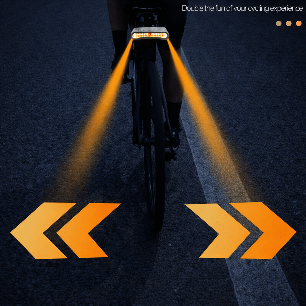 Intelligent USB Rechargeable Bicycle Rear Light with Alarm