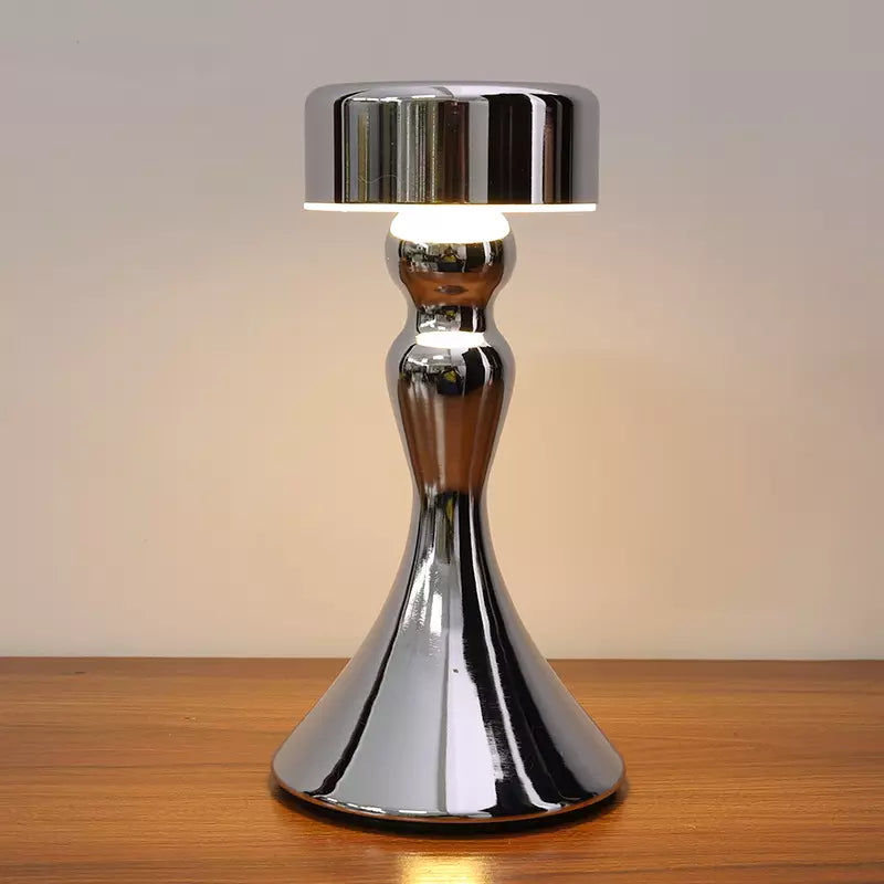Wireless Gold Table Lamp with Touch Control and Charging Function