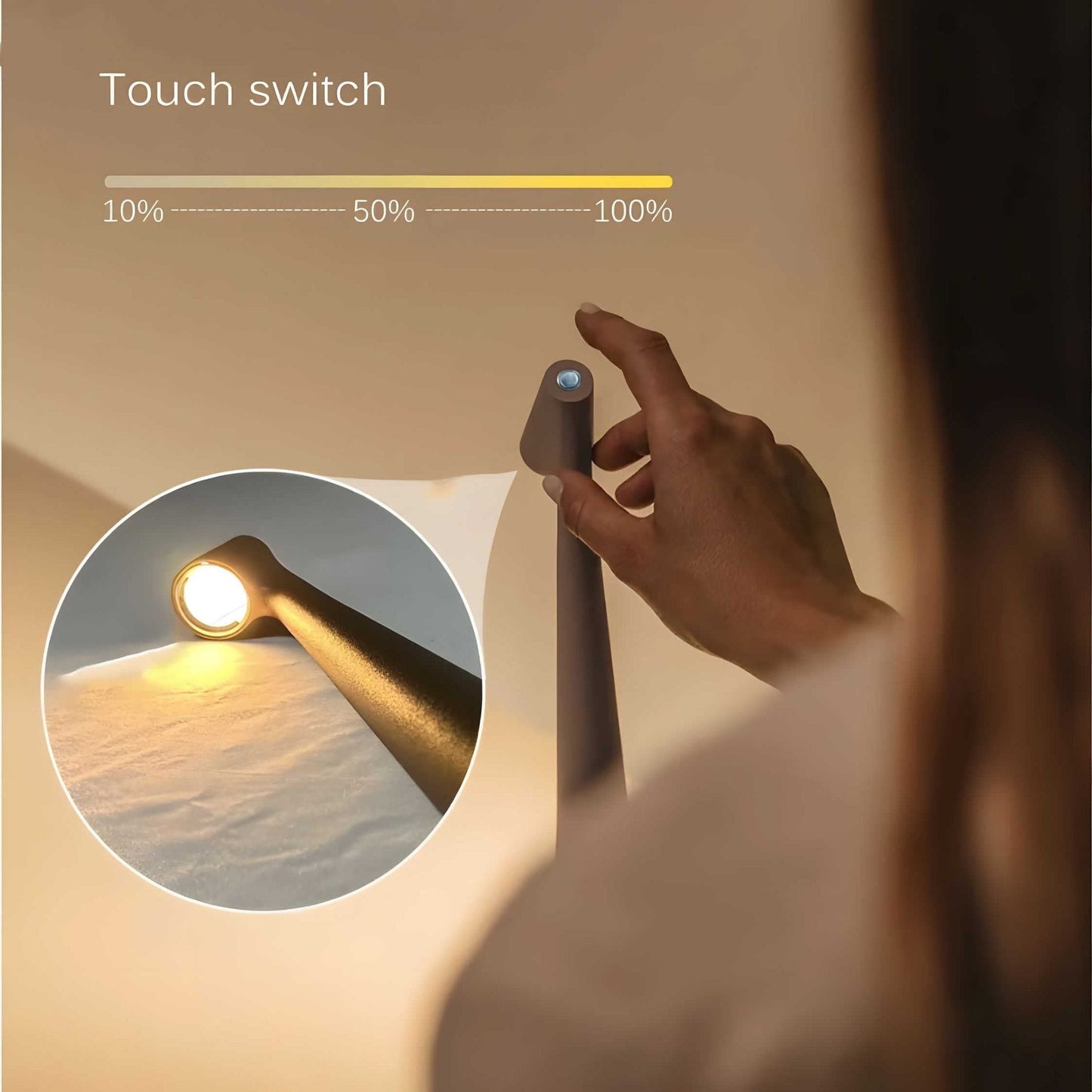 Cordless Adjustable Brightness Table Lamp