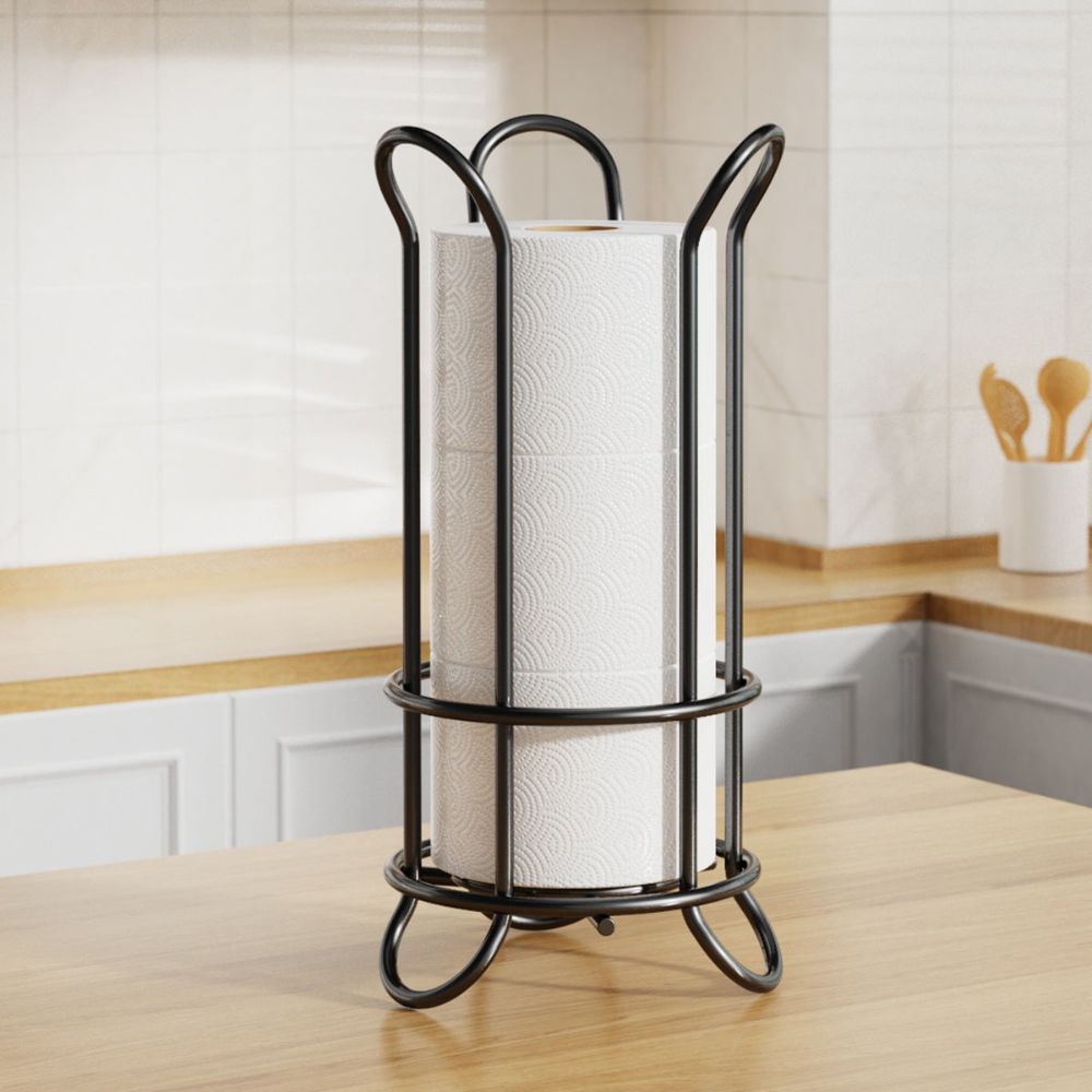 Freestanding Chrome Toilet Roll Stand for 3 Rolls