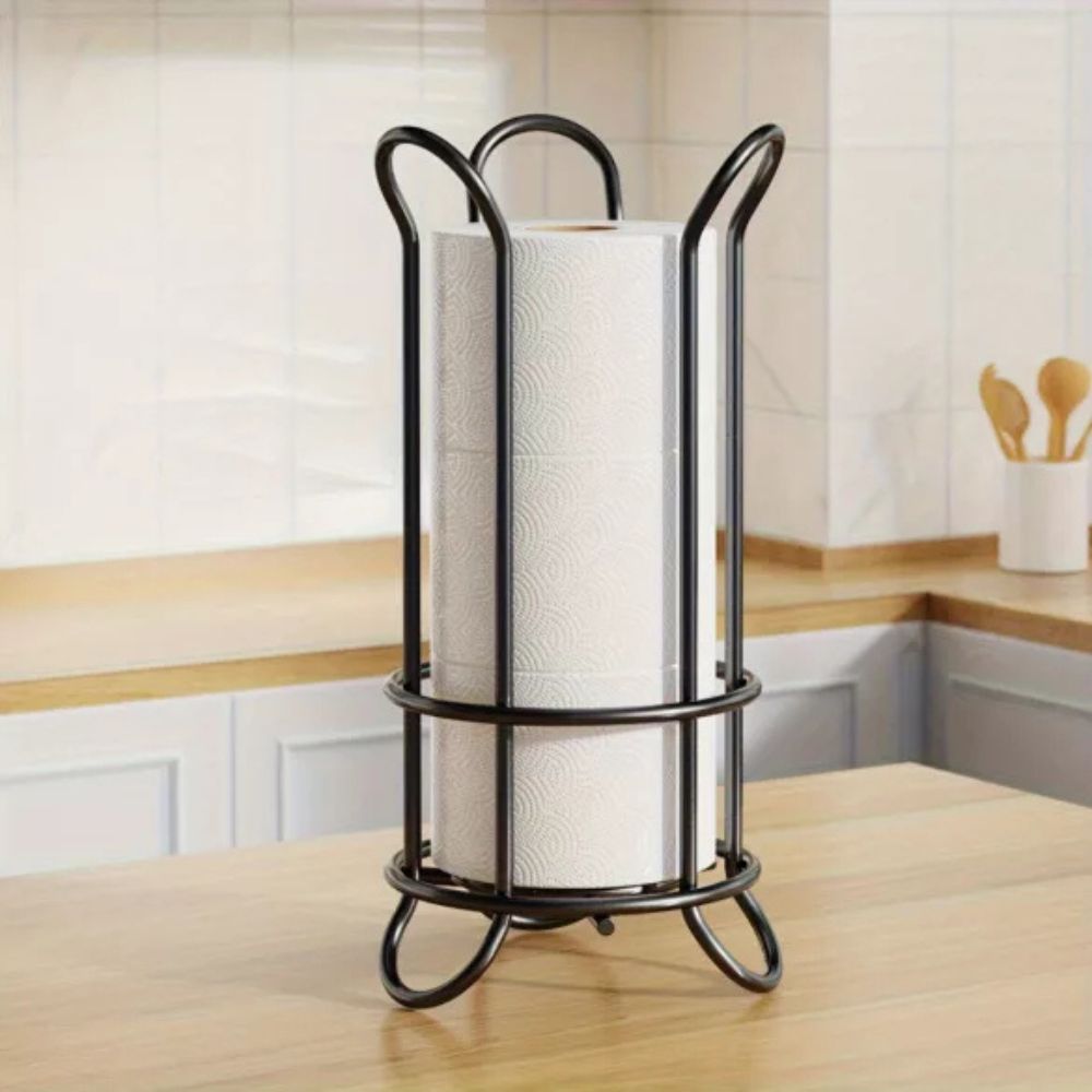 Freestanding Chrome Toilet Roll Stand for 3 Rolls