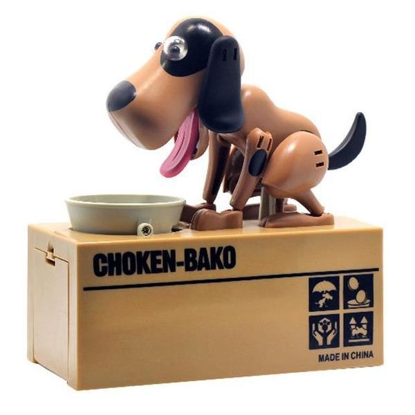 Crazy Dog Piggy Bank with Movable Joints and Wagging Tail