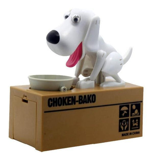 Crazy Dog Piggy Bank with Movable Joints and Wagging Tail