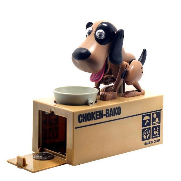 Crazy Dog Piggy Bank with Movable Joints and Wagging Tail