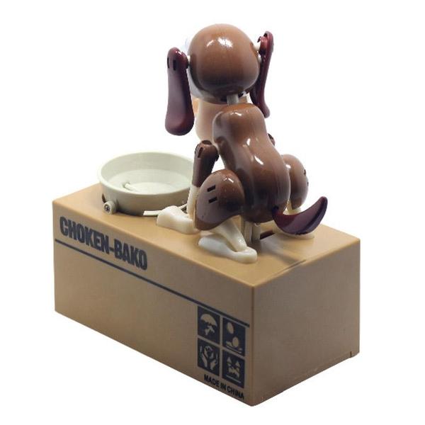 Crazy Dog Piggy Bank with Movable Joints and Wagging Tail