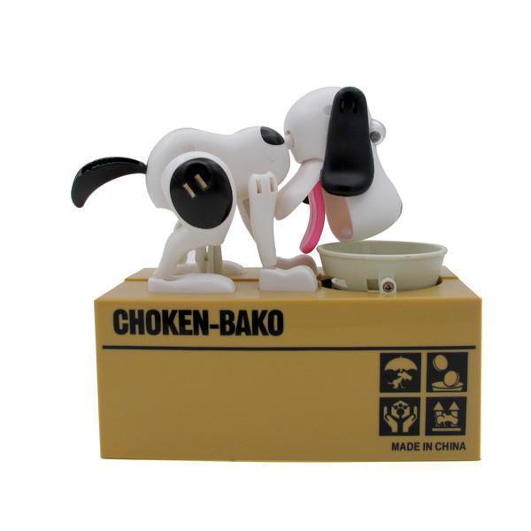 Crazy Dog Piggy Bank with Movable Joints and Wagging Tail