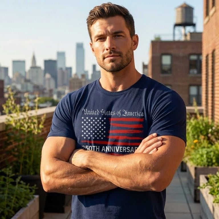 Patriotic Unisex T-Shirt for America's 250th Anniversary