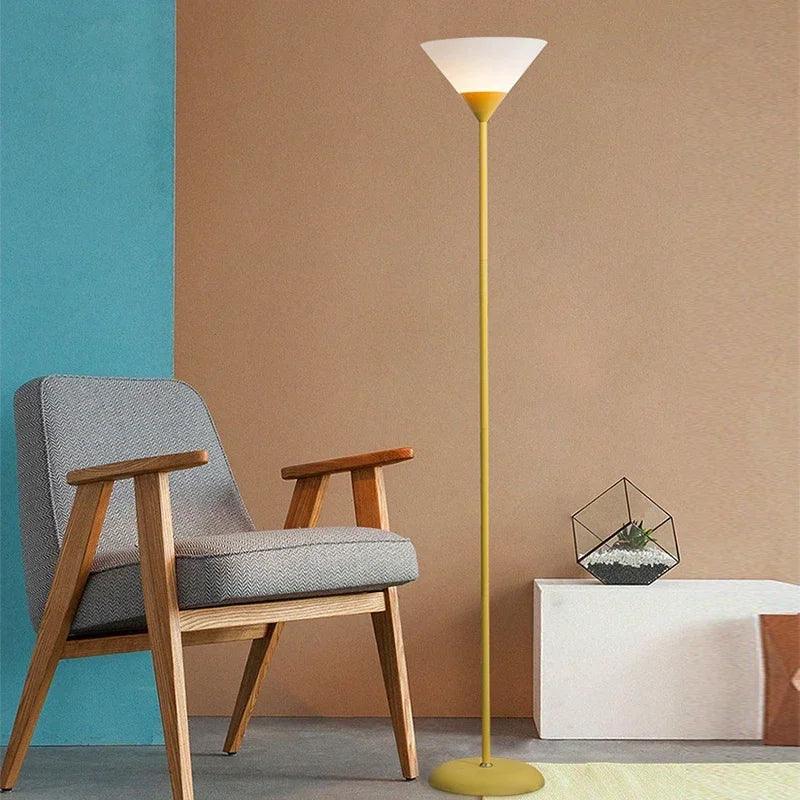 LED Floor Lamp in Black or White - Modern Ambient Lighting