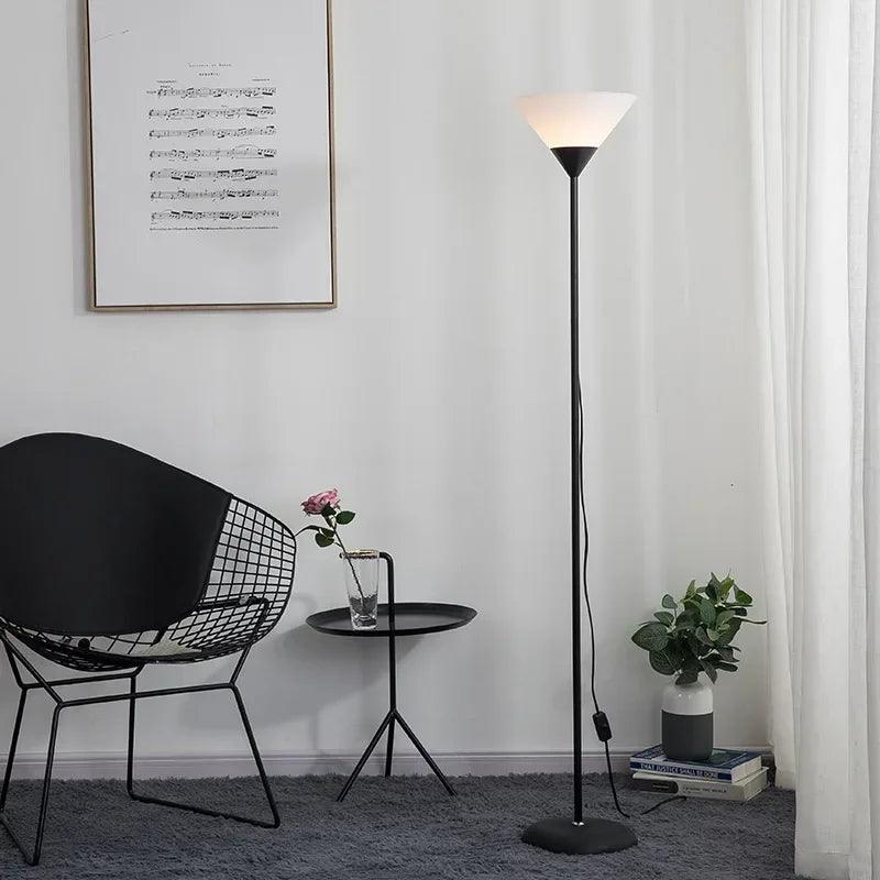LED Floor Lamp in Black or White - Modern Ambient Lighting
