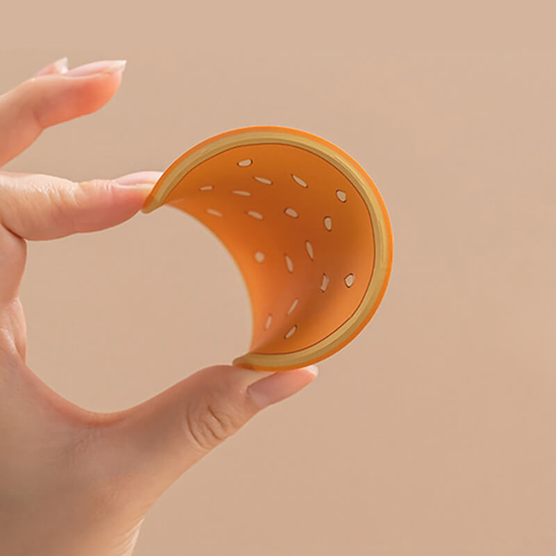 Burger-Shaped PVC Coaster Set - 8 Pieces