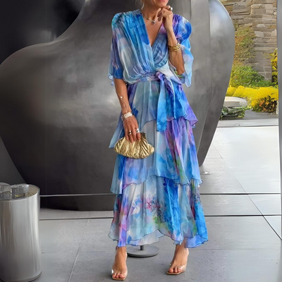 Isalyn - Ruffle Wrap Dress