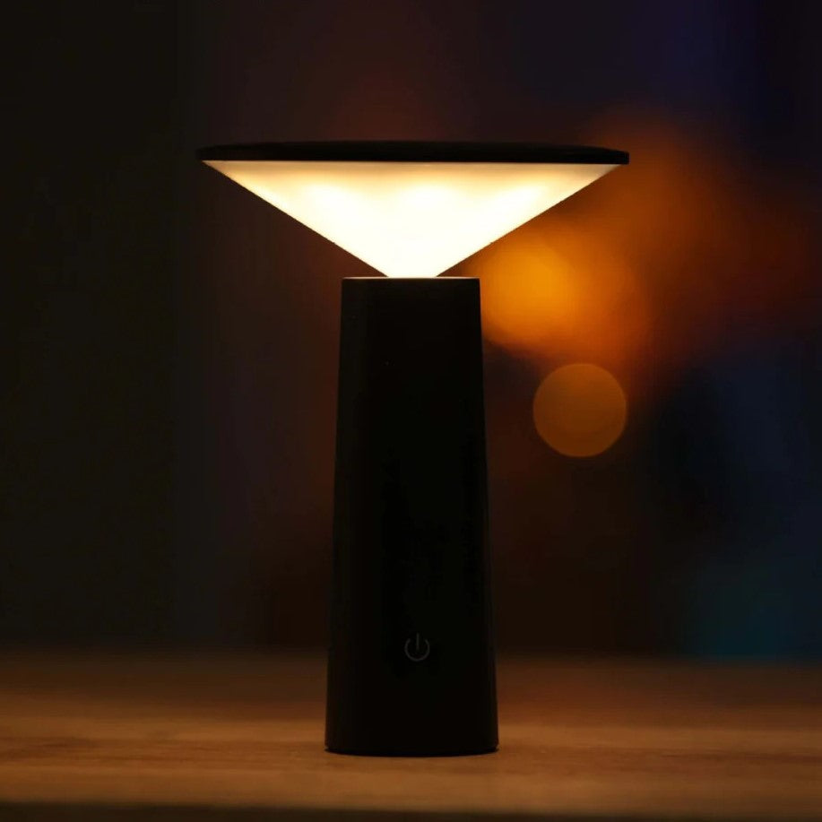 Adjustable LED Table Lamp with Swivel Head for Outdoor Use