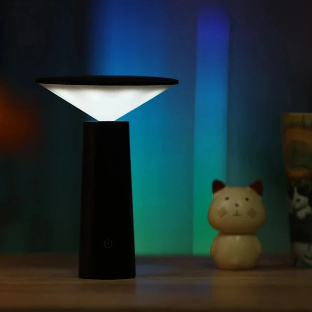 Adjustable LED Table Lamp with Swivel Head for Outdoor Use
