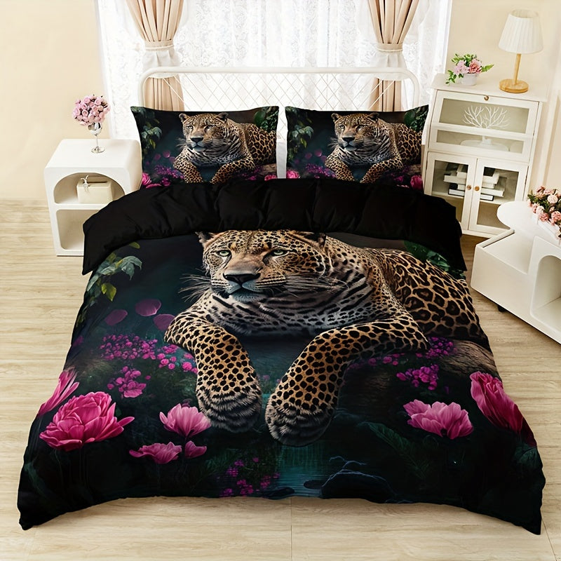 Digital Animal Print Bedding Set - 3 Piece Microfiber Collection