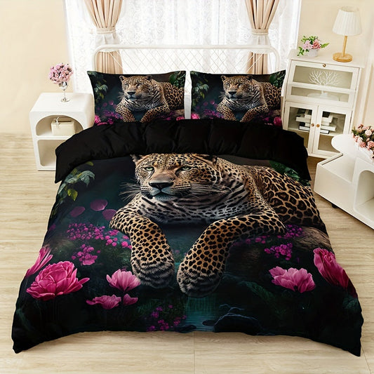 Digital Animal Print Bedding Set - 3 Piece Microfiber Collection