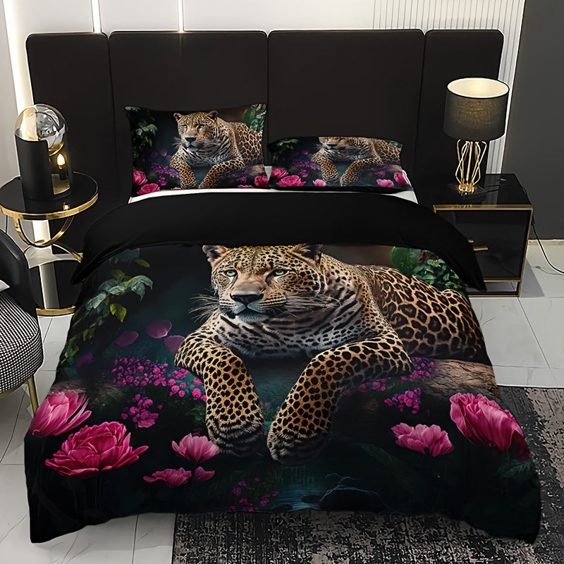 Digital Animal Print Bedding Set - 3 Piece Microfiber Collection