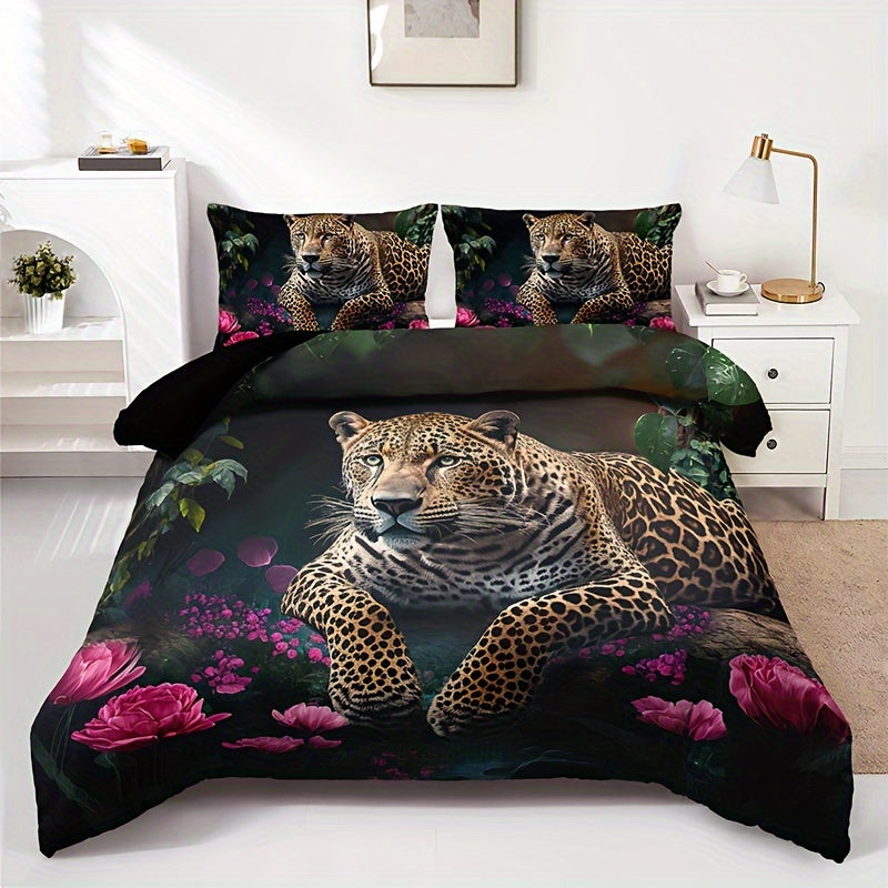 Digital Animal Print Bedding Set - 3 Piece Microfiber Collection