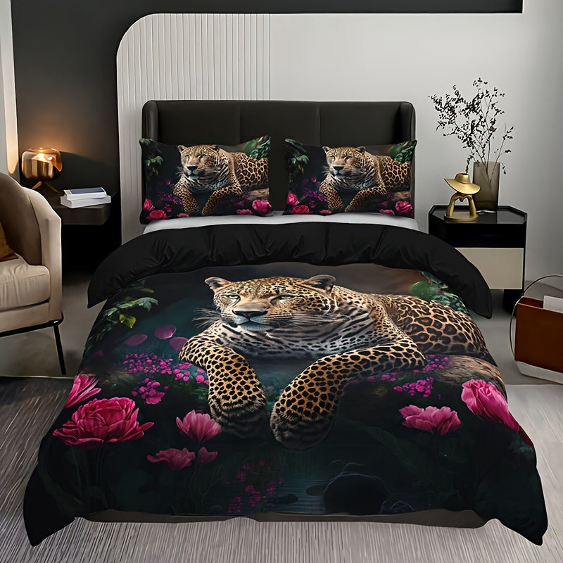 Digital Animal Print Bedding Set - 3 Piece Microfiber Collection