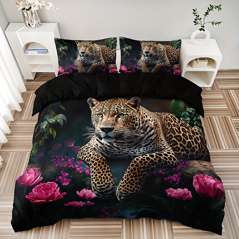 Digital Animal Print Bedding Set - 3 Piece Microfiber Collection