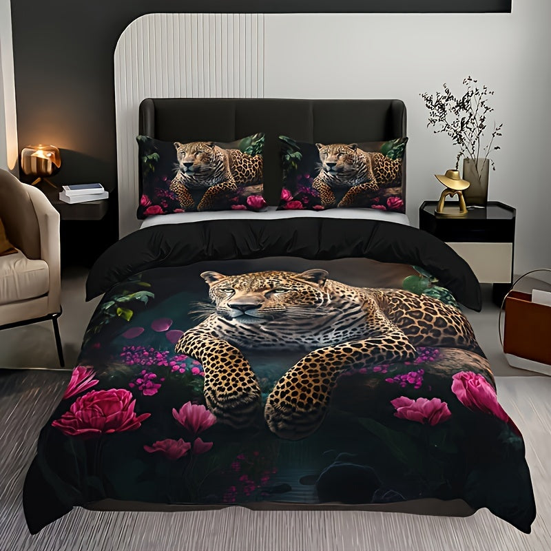 Digital Animal Print Bedding Set - 3 Piece Microfiber Collection