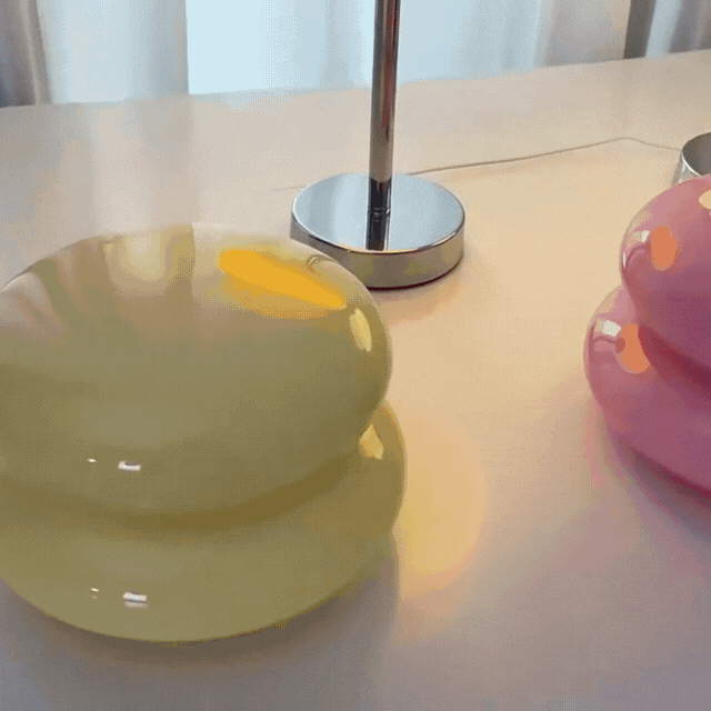 Elegant Glass Table Lamp with Three Lighting Options
