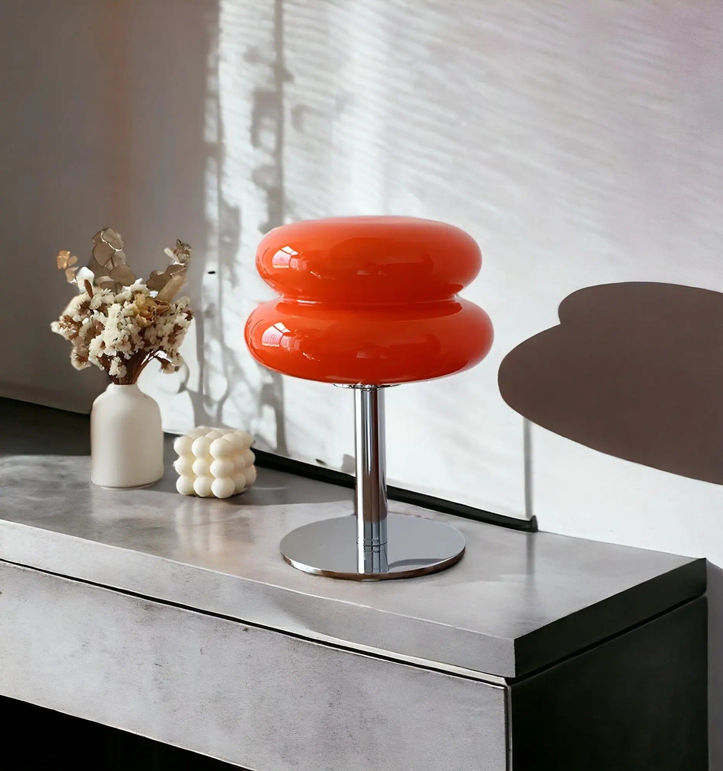 Elegant Glass Table Lamp with Three Lighting Options