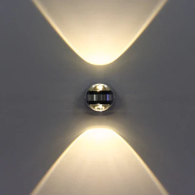 LED Crystal Wall Light Fixture - Elegant Warm White Illumination